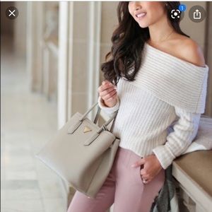 WHBM off the shoulder sweater